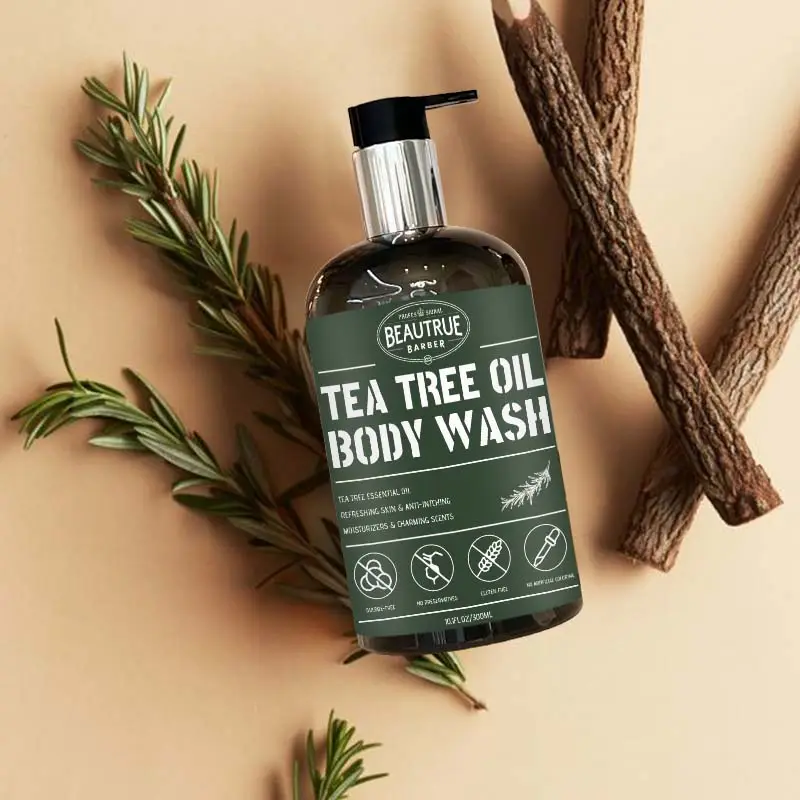 Mens Body Wash Tea Tree Oil Shower Gel Private Label Moisturizing Body Wash OEM Body Wash
