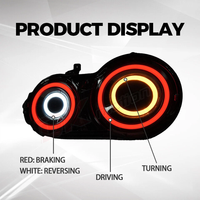 Feux arrière Full LED RGB fumés avec éclairage de bienvenue dynamique, sans code d'avertissement Canbus, compatibles avec Nissan GT-R R35 Performance Vehicle