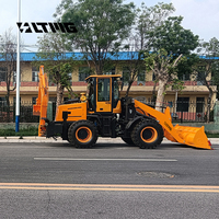 Merek Cina Performa Bagus 4x4 Wheel Loader Compact Backhoe Loader Mini Backhoe Loader Dijual
