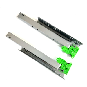 Deslizador telescópico oculto de 3 pliegues de 20 pulgadas, riel deslizante de montaje, cierre suave, tobogán de cajón debajo del montaje - Product Image 3