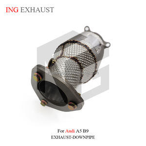 Tubo de escape ING para AUDI <span class=keywords><strong>A5</strong></span> B9 Precursor de dos puertas/cuatro puertas/4WD 2017 + 2,0 T con escudo térmico catalítico pieza de rendimiento automático - Product Image 4