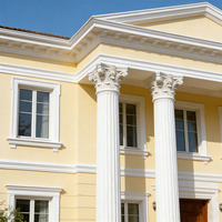 Capitale de colonne en polystyrène expansé (EPS) sculptée imitation pierre, style corinthien, pour décoration extérieure de villas et hôpitaux, sur mesure, directement de l'usine