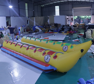 Promotion exceptionnelle : Bateau banane gonflable 8 places <span class=keywords><strong>2023</strong></span> pour enfants et adultes – Tube aquatique tractable pour eaux fraîches - Product Image 1