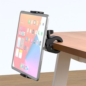 Universal <b>Tablet</b> Phone Holder Clamp Adjustable Height Rotating Desk Mount <b>Stand</b> For Desktop Use - Product Image 1