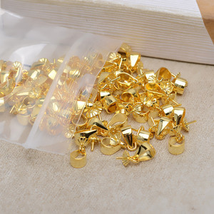 10 Accesorios DIY para Perlas Sueltas, Placa de Flores con Hebilla de Semilla de Melón de Plata S925, Colgante Simple de 4 mm, Soporte para Perlas Colgantes 4983 - Product Image 2