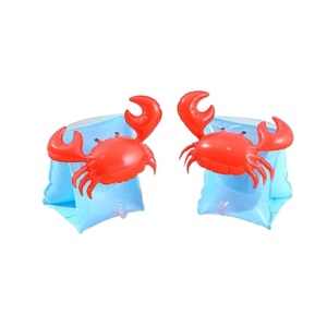 Bouée de bras gonflable en PVC 14*12*17 CM, motifs Coquillage, Fraise, Crabe, Pastèque, Queue de Sirène, pour enfants, pour le plaisir à la piscine - Product Image 3
