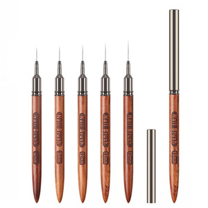 Pinceau ultra-fin pour nail art, tube à aiguille, manche en bois, stylo à gel pour dessin sur ongles - Product Image 2