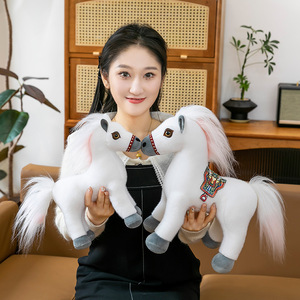 ตุ๊กตาม้าโพนี่แบบกำหนดเอง ม้าอัคฮาล-เตเก้ ม้าอเมริกันเพ้นท์ ม้าฮูคูล ของเล่นตุ๊กตาผ้ากำมะหยี่ ม้าอัปพาลูซ่า ของเล่นตุ๊กตาสัตว์ หมอนสำหรับเด็ก - Product Image 3