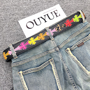 Thắt lưng nam thời trang cổ điển bán buôn, cá tính, nhiều màu sắc, phong cách trẻ trung, kiểu dáng cổ xưa, khóa hợp kim hình sao, chất liệu da - Product Image 6