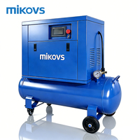 Compresseur d'air à vis rotatif Mikovs 4kw 5HP Compresseur d'air à vis 2-en-1