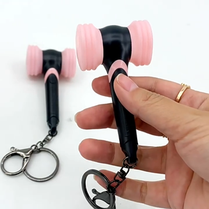 Porte-clés Lightstick pour Groupe de Filles, Porte-clés LED Kpop Blink Heart Hammer, Breloque Lumineuse pour Sac de Concert, Accessoire Mignon pour Fans - Product Image 2