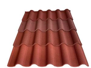 Günstige Farbige Dachplatten Steinbeschichtete Metalldachziegel für Gebäude - Product Image 5