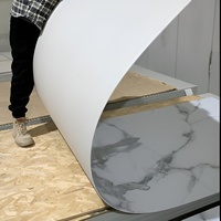 Panneau mural en PVC effet marbre UV, décoration murale intérieure, panneau mural en PVC gaufré, épaisseur 3 mm, panneau imperméable UV