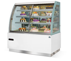 Vitrine réfrigérée pour gâteaux avec porte vitrée <span class=keywords><strong>et</strong></span> refroidissement par <span class=keywords><strong>air</strong></span> forcé pour les pâtisseries <span class=keywords><strong>et</strong></span> les supermarchés - Product Image 1