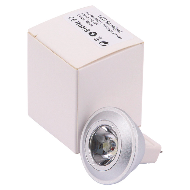 Indoor High Power Mini LED Spotlight G5.3 MR11 90LM 1W DC12V IP44 Ra80 Dimmable
