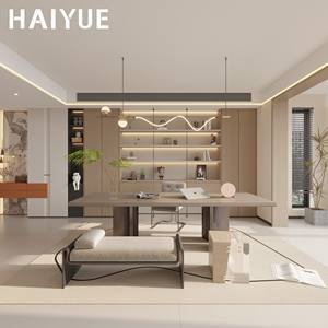 Librería Moderna Pequeña HAIYUE al por Mayor, Hecha a Mano en Madera Maciza con Puertas de Madera para Estudio Clásico y Rincón de Lectura - Product Image 1