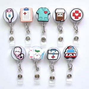 Porte-badge rétractable personnalisé rotatif pour cartes d'identité, cartes <span class=keywords><strong>de</strong></span> conférence, badges d'infirmières et <span class=keywords><strong>de</strong></span> médecins - Product Image 2