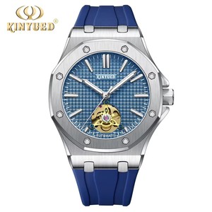 Drop Shipping KINYUED J-123 Men's Automatic Mechanical Watch Silicone Band Water Resistant 3BAR Luminous display - Product Image 2