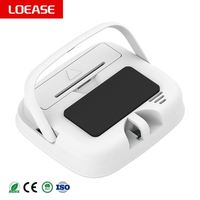 T05 Timer hitung mundur elektronik Digital LCD besar tipis, dengan standar untuk meja