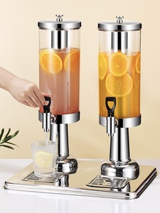 Dispensador <span class=keywords><strong>de</strong></span> Bebidas Doble Tanque Transparente para Buffet, Máquina <span class=keywords><strong>de</strong></span> Té y Jugos para Hotel, Dispensador <span class=keywords><strong>de</strong></span> <span class=keywords><strong>Cerveza</strong></span> y Bebidas Calientes para Fiestas y Restaurantes - Product Image 4