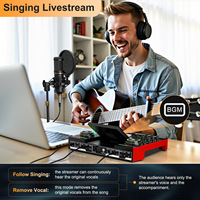 Tarjeta de Sonido Externa TENLAMP G10-BM800, Kit Profesional Dedicado para PC/Youtube, Transmisión en Vivo, Canto y Juegos