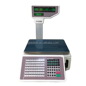 Commercio all'ingrosso elettrico registratore di cassa bilancia di fatturazione macchina con stampante TM-15A-5D rivenditore di codici a barre macchina da stampa