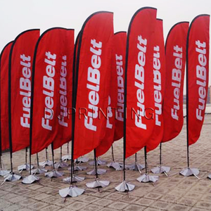 Прочный двухсторонний принт пляжный флаг летающее перо флаг - Product Image 2