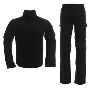 Pantaloni da caccia tuta tattica uniforme tuta nera camicia da combattimento pantaloni tattica