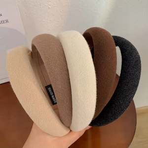 <span class=keywords><strong>Diadema</strong></span> de Terciopelo Retro Elegante Francesa de Primera Calidad, <span class=keywords><strong>Diadema</strong></span> Redonda Grande para Mujer, <span class=keywords><strong>Diadema</strong></span> de Resina con Tela de Satén para Invierno - Product Image 5