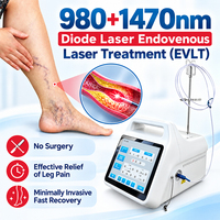 Nouvelle conception de machine laser EVLT 50W 980nm 1470nm à diode vasculaire pour le traitement des varices et des varicocèles