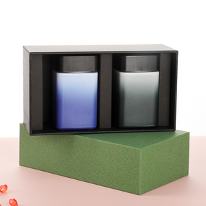 Etiqueta personalizada, botella de suplemento de <span class=keywords><strong>Farmacia</strong></span> de vidrio cuadrado púrpura vacía, contenedor de cápsulas, tapón de rosca, <span class=keywords><strong>tratamiento</strong></span> de superficie de serigrafía - Product Image 3