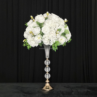 Vase à fleurs en acrylique transparent de luxe, grand modèle, pour centre de table de mariage et décorations de table