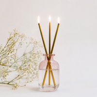 Bougies d'aromathérapie luxueuses offrant des échantillons gratuits, bougies éternelles non toxiques et respectueuses de l'environnement, et mèches métalliques
