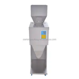 Semi automatic coffee spices food tea sugar and rice powder granule particle can jar glass bottle weighing machine filler