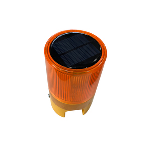 Luz de Advertencia Intermitente LED Solar Amarilla, Material de PC, para Seguridad en la Construcción de Carreteras, Instalación Portátil, Libre de Mantenimiento - Product Image 6