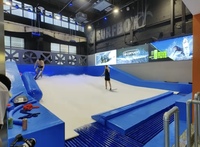 Simulateur de surf bleu marine commercial, équipement de jeux aquatiques intérieur/extérieur, acier inoxydable 304