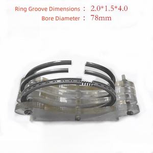 Anillos de Pistón para Motocicletas, Cuatrimotos y Automóviles, Tamaño del Ranura de 78 mm, 2.01.54.0 mm, Accesorios Todoterreno - Product Image 2