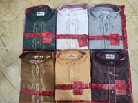Qamis Arabe Traditionnel Modeste pour Hommes de Dubaï, Style Afghane, à Manches Longues, avec Pantalon, en Polyester, Vêtement Islamique, Abaya