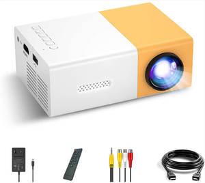 Mini projecteur portable intelligent WiFi avec mise en miroir d'écran de téléphone filaire <span class=keywords><strong>pour</strong></span> <span class=keywords><strong>les</strong></span> enfants, le divertissement familial et le cinéma à domicile - Product Image 4