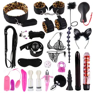 26 Sex Product BDSM Set Bondage Gear PU Leather Fetish for harness belt women