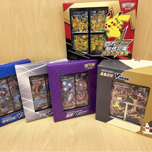 YQ Poke Moned Four Square Connection Pikachu V-Union Special Collection Booster Box Jeu chinois Cartes à collectionner Ptcg Cadeaux Box - Product Image 2