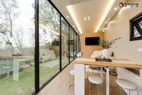 Maison préfabriquée mobile insonorisée, maison modulaire, hôtel, bureau, maison-capsule, maison Apple avec chambre