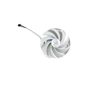 Ventilador de GPU de 95MM y 4 pines PLD10010B12HH para <span class=keywords><strong>MSI</strong></span> GeForce RTX <span class=keywords><strong>4080</strong></span> 4070TI <span class=keywords><strong>Gaming</strong></span> <span class=keywords><strong>Trio</strong></span>, ventilador de refrigeración para tarjeta de video blanca - Product Image 6