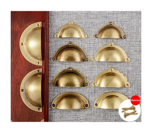 Oferta Especial: Tiradores Modernos de Latón Dorado Antiguo para Gabinetes y Cajones, Ideales para Armarios y Cómodas – Elegantes y con Estilo - Product Image 1