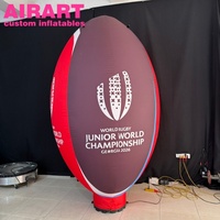 Base décorée gonflable pour le rugby, pour match de football
