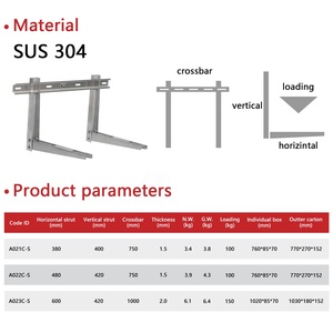 Boruida Stainless Steel Manual <strong>air</strong> Conditioning <strong>Bracket</strong> - Product Image 6