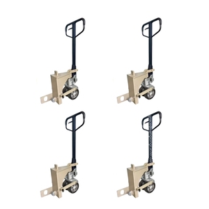 Kit de roue de montage latéral de levage de conteneur en acier hydraulique robuste plaque de base d'angle ISO de nivellement réglable pour omnidirectionnelle - Product Image 3