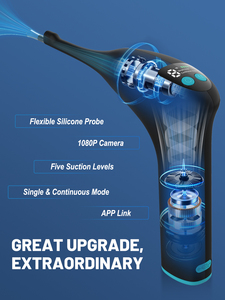 ชุดอุปกรณ์กำจัดนิ่วทอนซิล กล้อง HD 1080P พร้อม WiFi เครื่องดูดสุญญากาศ กระบอกฉีดยา ไม้กดลิ้น แปรงทำความสะอาดช่องปาก ชุดดูแลสุขภาพช่องปาก - Product Image 4