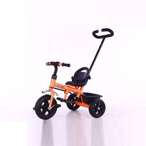 -Haga clic en instalación de la rueda trasera conveniente Triciclo de niños con varilla de empuje - Product Image 2