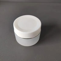 15g givré crème vague conception acrylique pot hydratant pot de cosmétiques en plastique avec bouchon à visser pour soins des yeux soins de la peau